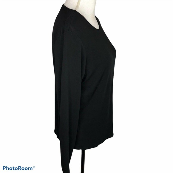 Eileen Fisher Medium Stretch Silk Jersey Top Shirt - Picture 5 of 10